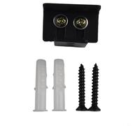 Para un funcionamiento suave y silencioso, guía de puerta de granero negra totalmente ajustable para puerta corredera de granero, rodillo guía de suelo, riel inferior de acero al carbono para herrajes