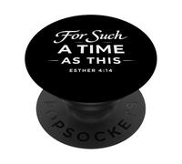 para un Tiempo como Este Ester 4:14 Biblia Fe Escritura PopSockets PopGrip Adhesivo