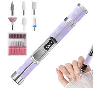 para uñas eléctrica - Juego de fresas de uñas profesionales compactas de 3 velocidades | Herramienta portátil para el cuidado de las uñas | Recargable para pulir las uñas del pie para mujeres, uo