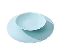 Para uso doméstico de doble capa de acero inoxidable 316 aislado tazón de comida y resistente al calor contenedor de gran capacidad para alimentos y sopas (azul)