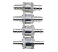 Para válvula de retención de suministro de combustible de carburador con cuerpo de aleación de aluminio e interior de goma diseñado para su uso con aplicaciones diésel y agua (8 mm)