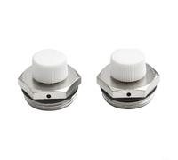 para válvula Ventilación Calefacción para latón 2 Unidades (3/4) | para latón niquelado, alta dureza, para resistencia al desgaste, rosca 1/2", uso para en calefacción central