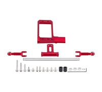 Para Vanquish Para Phoenix VS4-10 F10 1/10 Soporte Servo BAT Aluminio Enlace Dirección Hidráulica Escala Actualización Eje Portal Oruga RC Piezas(Red)