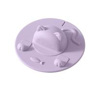Para Vasos de Silicona - Tapa 3D de Gato para Taza con Ranura para Té,Cierre Hermético Y Tapa Ajustada - Para Exterior Hogar Oficina Interior Cocina Acampada Comedor