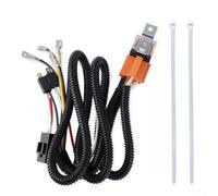 Para vehículos de 12 V, compatible con 40 A, kit de relé con arnés de cableado y fusible para coche, camión, rejilla de radiador, montaje de ABS y cobre