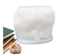 Para velas de silicona - Utensilios para manualidades y ángel antiadherentes - de silicona resina termoresistente, para jabón epoxi arcilla resina fundida Arts & Crafts y dulces