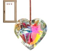 para Ventana | Decoraciones Colgantes pequeñas para Ventana | Colgante de Bola de Prisma en Forma de corazón, decoración Exterior Interior para jardín y Puerta de Coche