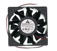 Para ventilador PFB1224UHE CC sin escobillas, CC 24 V 2.40 A 12 cm. Tamaño: 120 x 120 x 38 mm, ventilador de refrigeración inversor de 2 pines de 2 cables.