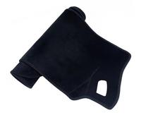 Para Versa Para Sunny 2020-2024 Alfombrilla Antideslizante Salpicadero Coche Parasol Accesorios Cubierta Tablero Almohadilla Evitar Luz(Flannel All Black,RHD)