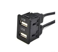 para Versátil adaptador de expansión USB dual para tablero de automóvil, bicicleta, marina, motor - 100 cm de montaje empotrado puerto USB cable de extensión