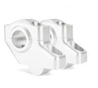 Para Versys-X 250 300 2017-2019 Para Versys 650 2007-2019 Para Versys 1000 2012-2014 Elevador Manillar Desplazado 22 Mm Y 7/8" Clip Elevadora Manillar(Matte Silver)