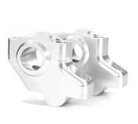 Para Versys-X 250 300 2017-2019 Para Versys 650 2007-2019 Para Versys 1000 2012-2014 Elevador Manillar Desplazado 22 Mm Y 7/8" Clip Elevadora Manillar(Gloss Silver)