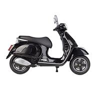 Para Vespa GTS Super 2020 1:12 Aleación Ocio Motocicleta Modelo Simulación Metal Motocicleta Modelo Rueda Giratoria Flexible Juguete For Regalo(Black)