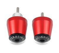 Para Vespa LT LX GT GTS GTV 60 125 150 200 250 300 300ie Accesorios De Motocicleta Empuñaduras Manillar CNC Tapa Barra Tapón Final Piezas(Rojo)
