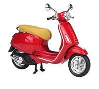 Para Vespa Primavera 150 1:12 Modelo De Scooter Ornamento Réplica De Motocicleta Clásica Fundición A Presión Estática Recoger Recuerdos Regalo Multicolor(Red)