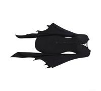 para vestido Bodycon Negro con Mangas de Murciélago para Halloween | único de alas, tela elástica para suave, para ajuste ceñido, color negro sólido, para ideal Halloween