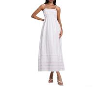 para Vestido Maxi para Mujer Verano Sin Mangas Escote V Playa | sin mangas con escote en V, espalda abierta y tirantes regulables para mayor comodidad