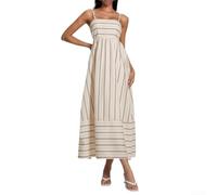 para Vestido Maxi para Mujer Verano Sin Mangas Escote V Playa | sin mangas con escote en V, espalda abierta y tirantes regulables para mayor comodidad