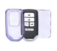 para Vezel para City para Civic para Jazz para BRV para HRV para Pilot para Odyssey Funda Protectora TPU para Llaves Coche Protector Transparente Funda Llave(Bling Purple)