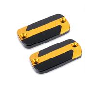Para VFR 800 VFR800 VFR800X VFR800F Para Crosstoure Depósito Líquido Freno Delantero Moto Tapa Taza Aceite Cubierta Cilindro Maestro Tapa tanque combustible motocicleta(1 par de oro)