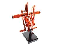 Para VFR400 Para NC30 Para RVF400 Para NC35 Motocicleta Para CNC Rearset Estriberas Ajustables Traje Reposapiés(6)