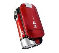 Para videocámara, 1080P para Mini DV para videocámara con zoom de 16X y LCD giratorio de 2.7, cámara de video digital USB para principiantes, niños, viajes, vlogging (rojo)