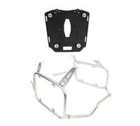 para VOGE 900DS 900DSX 2024 Portaequipajes Acero Inoxidable Soporte para Caja De Techo Alforja para Maletero Bolsa Lateral Carga Soporte Motocicleta(Silver One Set)