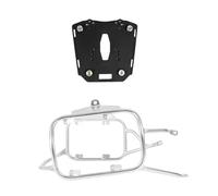 para VOGE DS525X DS 525X Soporte Alforjas Portaequipajes Acero Inoxidable Soporte Baúl Alforjas Laterales Motocicleta Portaequipajes Trasero(Silver One Set)