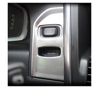 Para Volvo Para XC60 2013 2014 2015 2016 2017 LHD Interiores Etiqueta De Acero Inoxidable Car Styling Console Keyhole Panel Frame Cover Trim Embellecedor Marco Auto Interior(Silver)