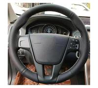 para Volvo S60 2011 2012 2013 2014 V40 V60 XC60 2013-2017 Accesorios para Coche Funda Trenzada para Volante De Coche Cuero Genuino Funda Volante(White Thread)