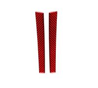 Para Volvo S60 V60 2010-2017 Adhesivo Decorativo Para Portavasos De Agua Y Pasamanos Embellecedor Interior Del Coche HLWXMDZ(Red Carbon Fiber)