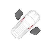 para Volvo V60 2010-2020 Magnética Cortina Coche Protector Solar Transpirable Cortina Coche Accesorios Coche Accesorio automático(Front Windows)