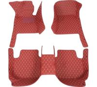 para Volvo V70 2000 2001 2002 2003 2004 2005 2006 Alfombrillas Personalizadas De Cuero para El Piso del Automóvil Alfombras Almohadillas para Los Pies(Claret)