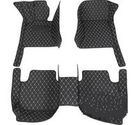 para Volvo Xc90 2015 2016 2017 2018 2019 2020 Alfombrillas De Cuero para El Suelo del Coche Personalizadas(Blavk Beige)