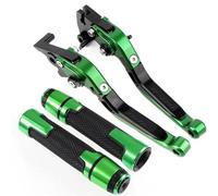 Para VTR1000 Para VTR1000FV Para FW Para FX 1997-1999 Palancas De Embrague Freno Motocicleta Mango Agarre Manillar Tapa Empuñaduras Motocicleta Freno Palanca Embrague(Greenblack)