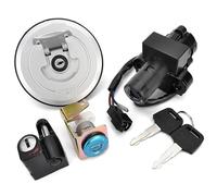 Para VTR250 VTR 250 MC33 1998-2007 2006 2005 2004 2003 2002 2001 Tapa De Combustible, Interruptor De Encendido, Cerradura De Asiento Con Kit De Llave Motocicleta Bobina Encendido