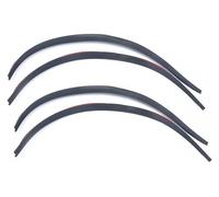 para VW Coche Moldura del Paso de Rueda Guardabarros Camión Aletines Goma Cejas Tiras Protector Adhesivos para Labios Antirrayas Delantero Guardabarros faldillas(4pcs Carbon Fiber)