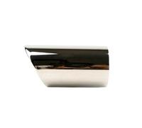 Para VW coche silenciador de tubo Para escape 2 unids/set acero inoxidable Para punta tubos cubre Para Puntas de escape(C0379-Silver)