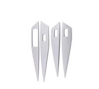 Para VW ID.4 ID4 .3 2021 2022 2023 Piezas Panel Decorativo Para El Botón Del Elevalunas Reposabrazos De La Puerta Coche BLNETU(Silvery 4pcs,LHD ID.3)