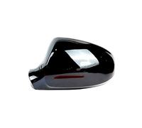 para VW Jetta 5 V MK5 2006 2007-2010 Cubierta de Cristal de Espejo Lateral con Ajuste eléctrico para luz Intermitente Piezas de Estilo para automóvil (Cubierta Izquierda Negra)