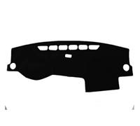 para VW Jetta MK6 Vento 2012 2013 2014 2015 2016 2017 2018 Dashmat Cubierta de Tablero Alfombrilla Parasol Alfombra de Tablero Visera (Negro (Borde Negro) LHD)
