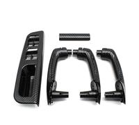 Para VW Para Bora Para Golf 4 Para MK4 Para Jetta 1999 2000-2004 Juego Manijas Puerta Delanteras Y Traseras Izquierda Y Derecha Fibra Carbono LHD Manija La Puerta Interior Automóvil(Carbon Fiber 8pcs)