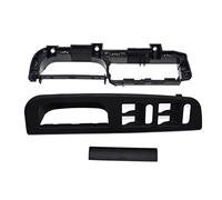 Para VW Para Bora Para Passat B5 Manija Puerta Interior Elevador Interruptor Soporte Tapas Base 3 Uds 3B1 867 171 E, 3B0 175,1J1867179A Botonera Elevalunas(Negro)