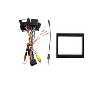 para VW para Golf 3 1991-2003 9 Pulgada Radio Fascia Video Panel Jugador Audio Marco Tablero Montar Marco Alambre Traje Marco de Radio(Cable Canbus)