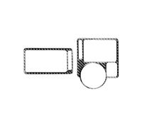 Para VW Para Golf 4 Para Jetta Para Bora MK4 R32 GTI 1999-2004 Panel Central Salpicadero Aire Acondicionado Salida Lateral Cubierta Ventilación(Carbon Fiber RHD)