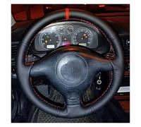 Para VW Para Golf 4 Para Passat Para B5 1996 1997 1998 1999 2000 2001 2002 2003 Para Polo 1999 2000 Funda De Cuero Para Volante De Coche Cubre Volante Antideslizante(Red Thread)