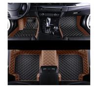 para VW para Golf 5 6 7 8 2004-2022 Alfombrilla De Cuero para El Suelo del Coche Accesorios Interiores Impermeables Alfombrillas para Coche(Black Brown,6 2009-2012)