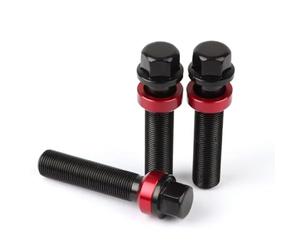 Para VW Para Golf 5/6/7 CC M14*1.5 14 * 1.25 15x1. 16/20 piezas Rueda B12.9 Grado Forjado Pernos Tuercas Tornillo Separadores Ruedas Vehículo(M14x1.25,20PCS 35mm Ball)