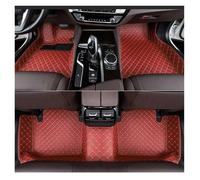 para VW para Golf 5 MK5 2004-2007 Alfombrillas De Cuero para El Suelo del Coche Alfombras Almohadillas para Los Pies Accesorios Interiores Alfombrillas para Coche(Wine Red,RHD)