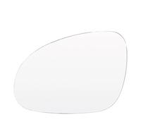 Para VW Para Golf 5 MK5 Puerta Izquierda Derecha Espejo Ala Calefactable Cristal LH RH Lente Exterior Transparente Con Placa Espejo para retrovisor(Derecha)